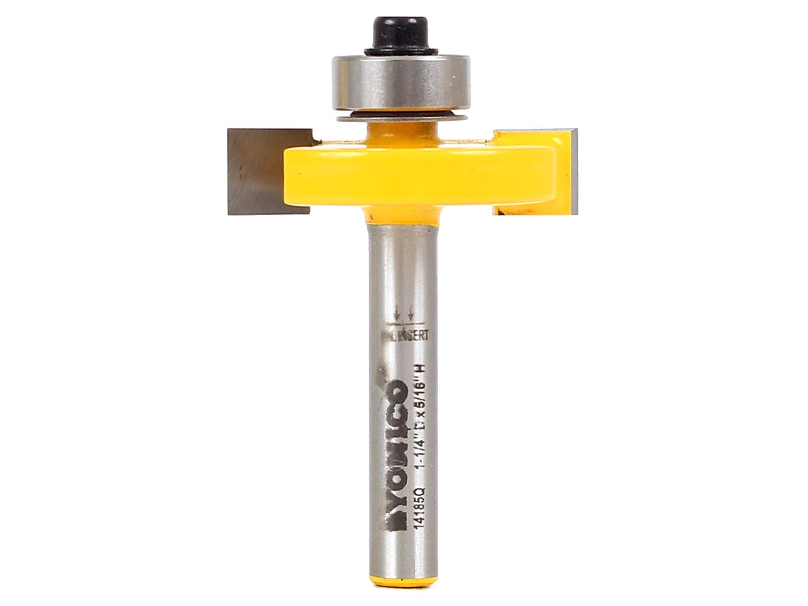 YONICO Slot Cutter Router Bit 5/16-Inch Height X 3/8-Inch Depth 1/4-Inch Shank 14185q