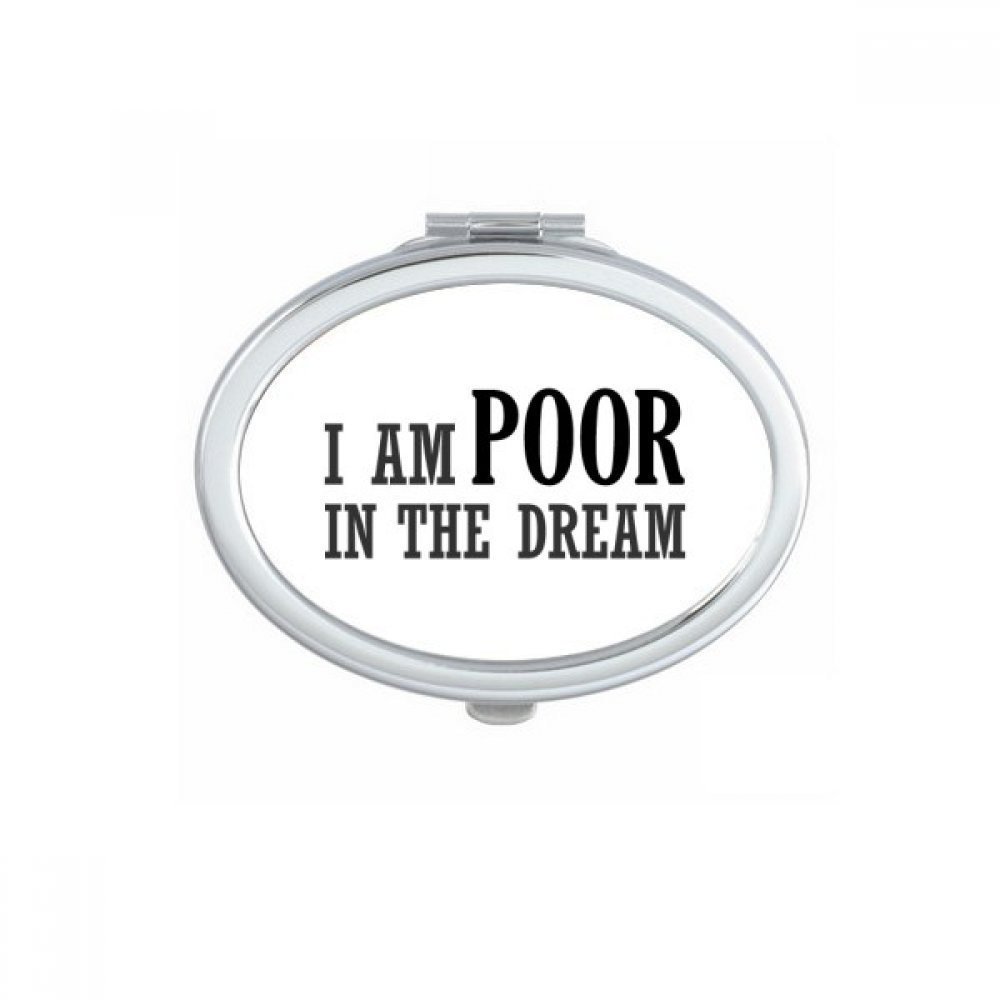 Miroir compact de rêve ovale miroir portable mignon multicolor pour sac à main
