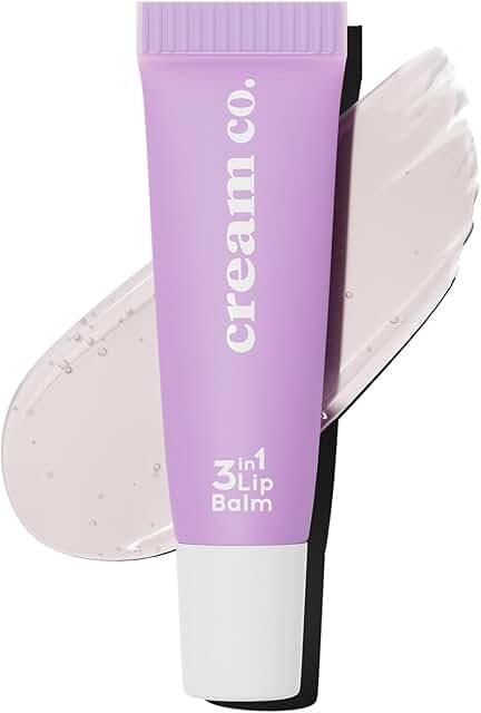 cream co. 3in1 Lippenbalsam mit Hyaluron, Ceramid & Sheabutter, Vegan Tinted Lip Balm für Feuchtigkeitsspendender & Barriere Reparierend, Lippenpflege zum Schutz vor Trockenen Lippen, Original product image