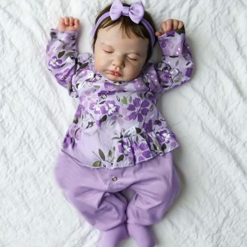 Pinky Reborn Baby Dolls Washable Loulou Dolls 20 Inch 50 cm Realistic Newborn Baby Doll Soft Silicone Baby Dolls with Full Body Vinyl and Toy Accessories for Kids โ image 1