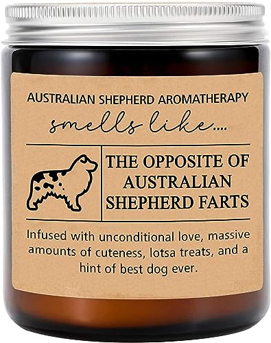 Australian Shepherd Gifts - Australian Shepherd Mom - Australian Shepherd Candle - Funny Australian Shepherd Gift - Aussie Fathers Day Gift