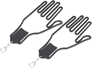 KIMISS Gloves Stretcher Golf Gloves Stretcher Hanger Black 2Pcs Golf Glove Plastic Support Stretcher Bracket Rack Hanger Tool Sory Supply Black