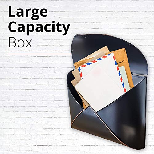 Nach Envelope Wall Mounted Metal Mailbox, Maximum Rust Protection, Black And Copper, Wall Mount Mailboxes For Outside, 12.5X5X10 Inches, Hardware Included, Mb-6941 #TOP7
