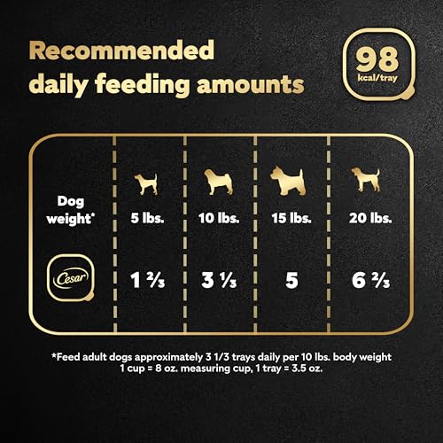 Image of Cesar Home Delights Adult Wet Dog Food,Slow Cooked Chicken & Vegetables Dinner in Sauce,Wet Food for Dogs,3.5 oz Tray,24 Count (Pack of 2)