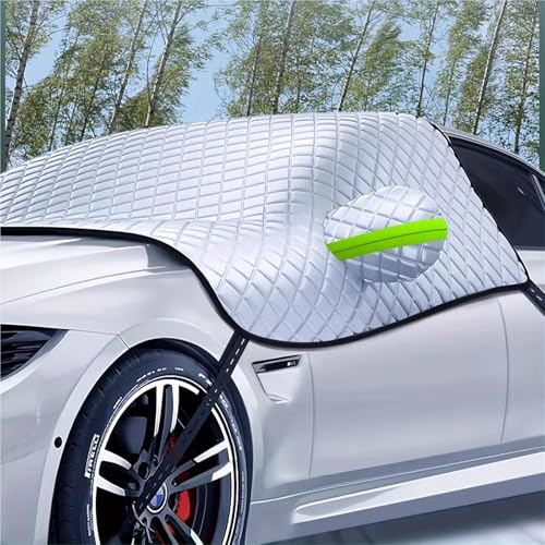 DZSQTGJKIO Cubierta Anticongelante para Parabrisas Delantero De Coche, Ropa para, Nieve, Escarcha, Sol, Aislamiento Térmico Y Parasol Cubierta Parabrisas Coche