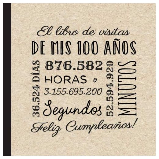 El libro de visitas de mis 100 años: Decoración retro vintage para el 100 cumpleaños – Regalos originales para hombre y mujer - 100 años - Libro de firmas para felicitaciones y fotos de los invitados