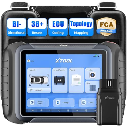 XTOOL D8W OBD2 Scanner Diagnostic Tool Wireless Bidirectional Scan Tool with Topology, ECU Coding, 38 Reset, Active Tests, Crankshaft Relearn, All System PMI, V.A.G Guide, CANFD/DoIP FCA, 3-Yr Update