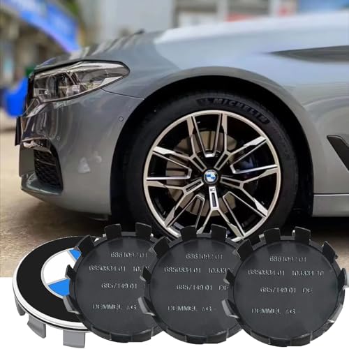 4 Stück Nabendeckel für BMW 56mm - Radnabenkappen Felgendeckel Felgenkappen Nabenkappen ABS Wheel Caps Radnabenabdeckung