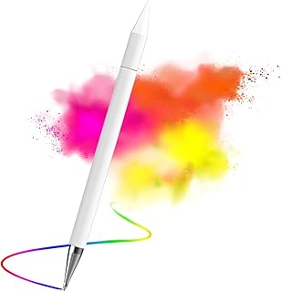 Caneta Touch 3 em 1 Nilbas: Touch Fina, Redonda e Esferográfica - Stylus para Tablets e Smartphones (Branco)