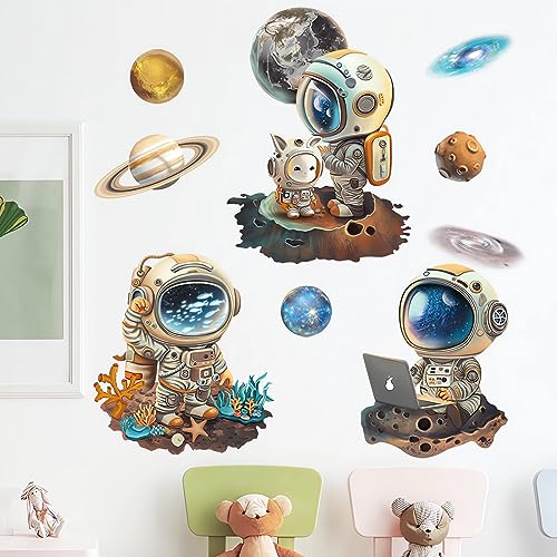 Vinilos Decorativos Astronauta Espacial Sacinora 35.4x35.4 in miniatura 3