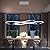 Modern Chandelier,Led Chandelier for Kitchen Island Lighting,Modern Led Pendant Light for Kitchen Island Chandelier Over Table,Dimmable Modern Chandeliers for Dining Room Light Fixture with Remote