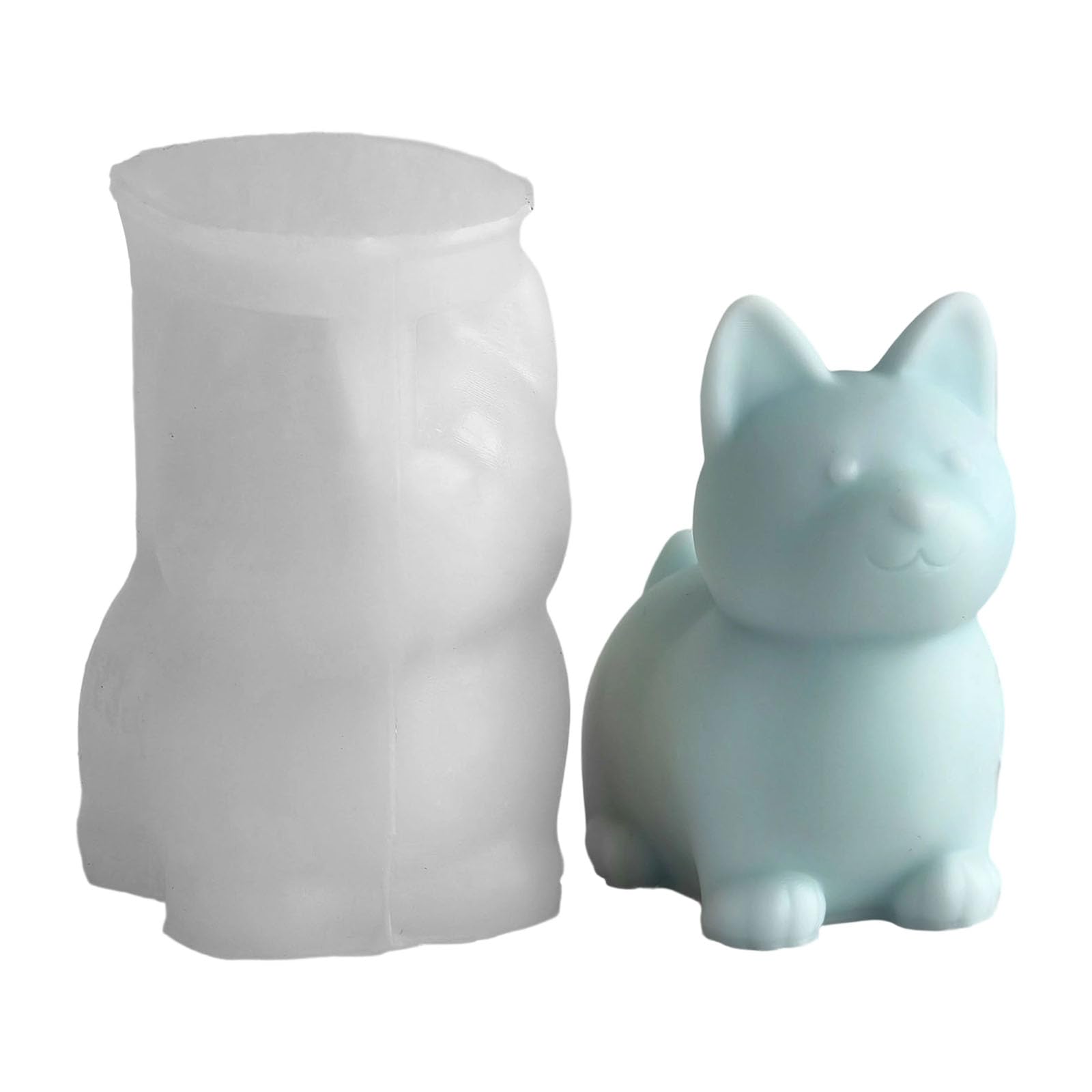 Hsioluted Detail Shib Canine Silicone Candlewax Cast Handbuilt Craft Tool for Artisanal Waxlights and Unique Garnishes Handbuilt Dog Candlewax Cast