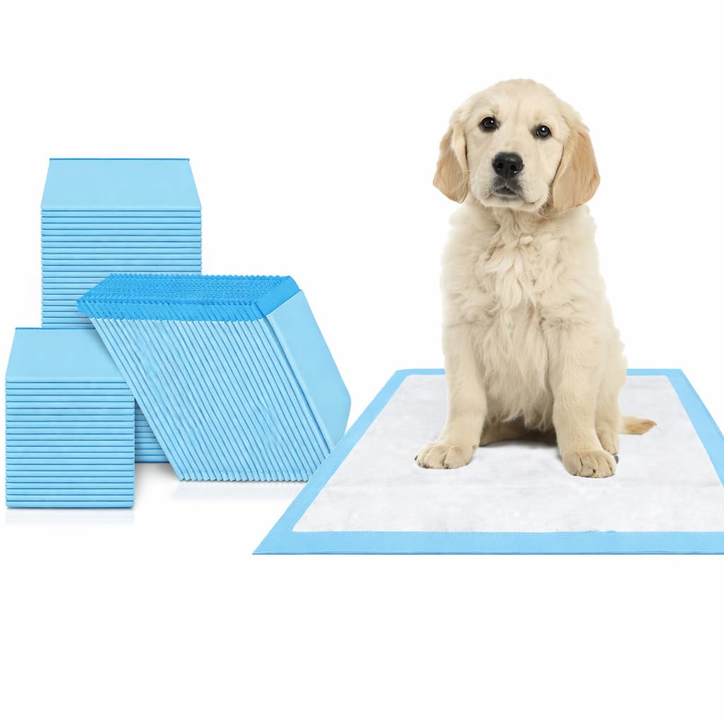 VIRSUS tappetini igienici a 5 strati per Cane 60x90 imbustati singolarmente traversine per Cani 100Pezzi Animali Domestici con angoli adesivi anche per Gatti Anti Odore - C