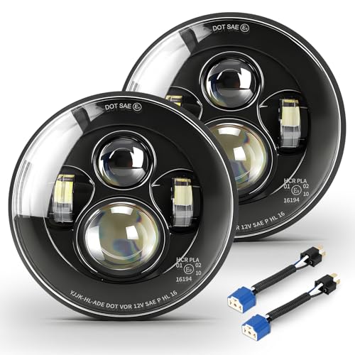 CO LIGHT 7 Inch LED Headlight Round E-Mark Approved HiLo Beam Compatible with JK TJ LJ CJ H6024 Headlamps 2PCS product thumbnail 10