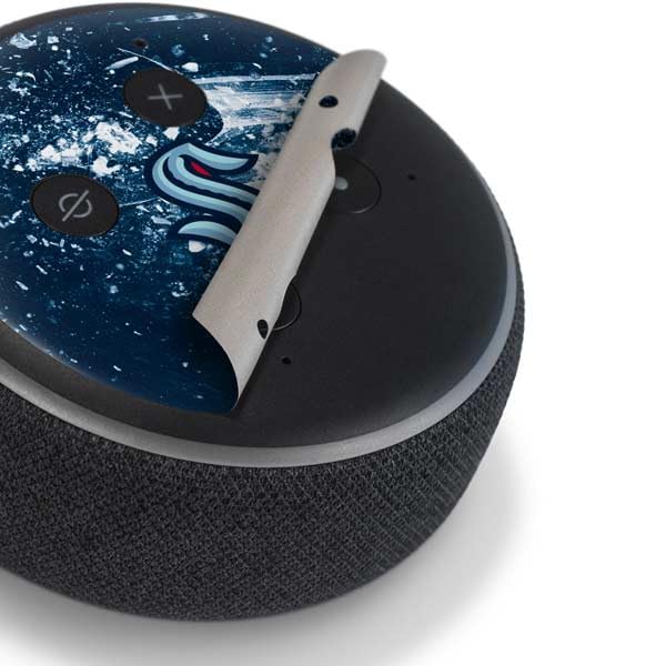 Skinit Decal Audio Skin Compatible with Amazon Echo Dot 3 - Officially Licensed NHL Seattle Kraken Frozen Design