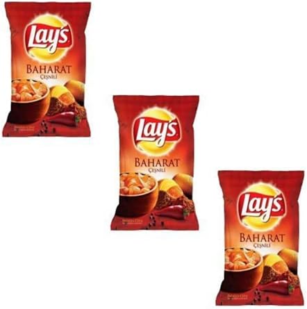Lays Baharat  e nili Cips, 98 Gr, 3 Adet 6162706131156