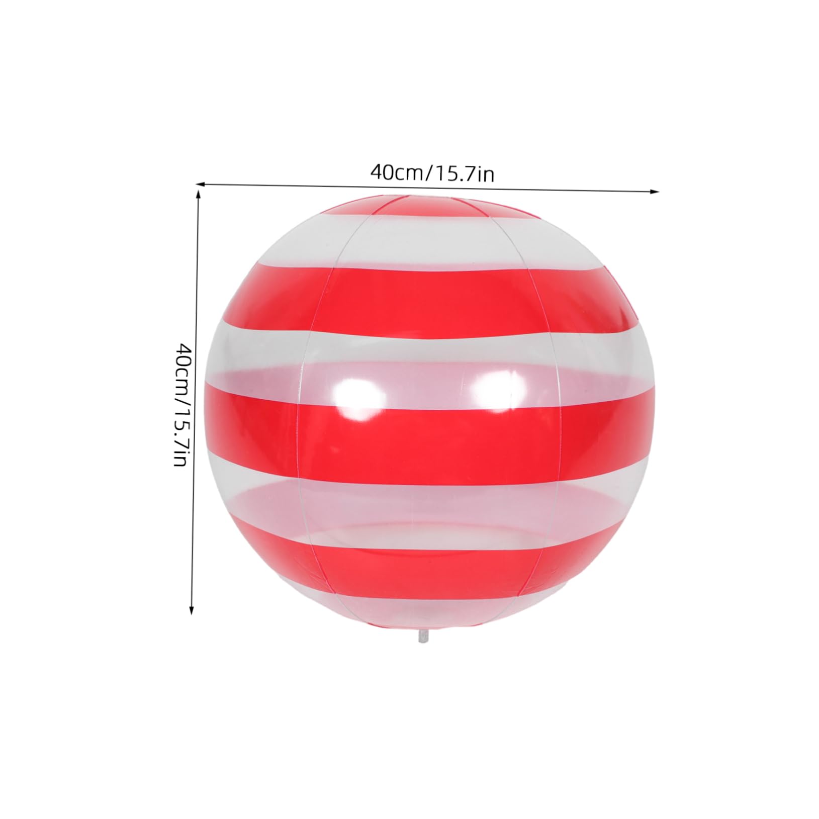 YARNOW Inflatable Beach Ball with Unique Stripe Design for Summer Parties Portable Fun for Adults for Poolside and Ocean Gatherings