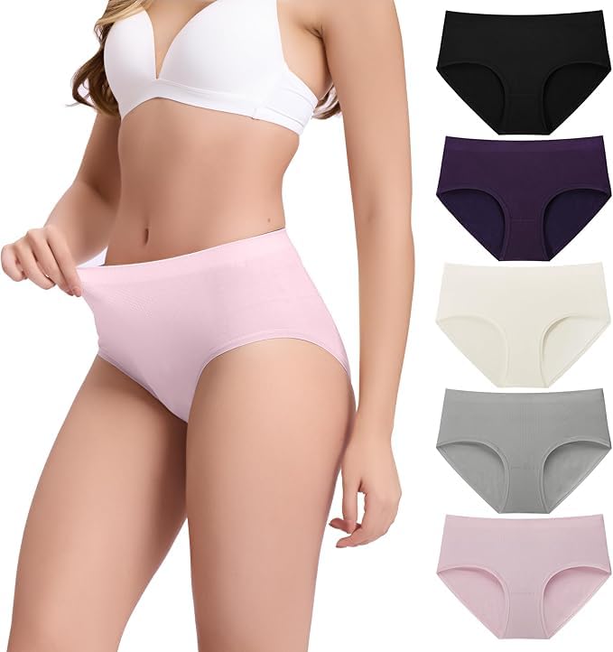 Flomex® Women’s Cotton Panties – Soft, Breathable, and Lightweight Underwear for Everyday Comfort – Full Coverage Hipster-picture-50