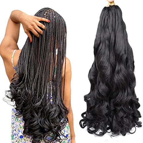 french curl braiding hair