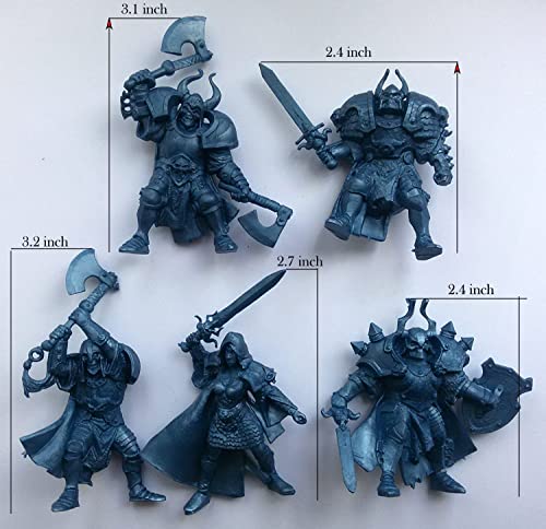 Fantasy Battles Creature Mini Action Figure Playset- Wariors 2 ʺ Fantasy Figures - Xl 1/32Nd Scale Dnd 5 Pcs Characters Accessories Rpgs And Soldiers #TOP2