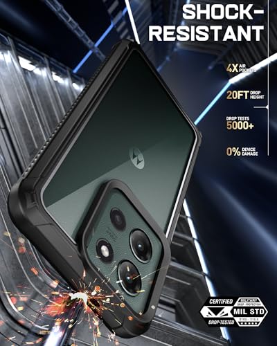Coque robuste Moto G 5G 2025 évite écran cassé protection 360 - 6