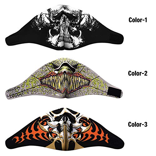 Andoer Máscara facial para ciclismo ao ar livre meia máscara facial respirável abafador para a boca