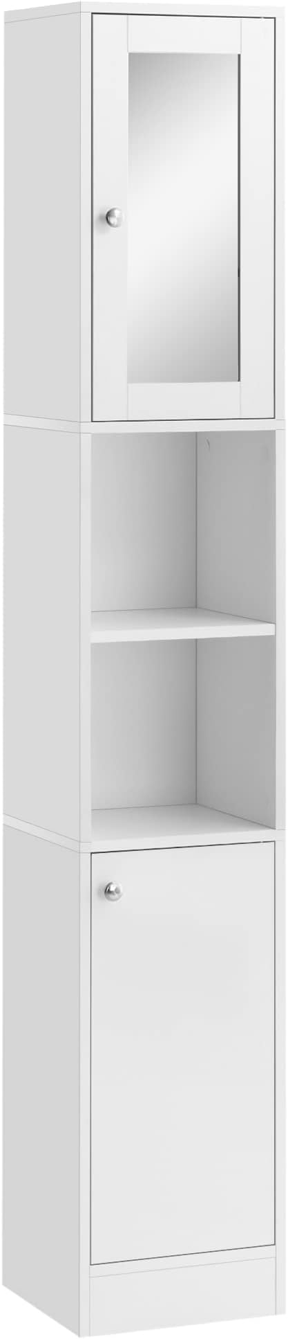1200mm Tall Stainless Steel Mirror Bathroom Cabinet : Amazon.co.uk ...