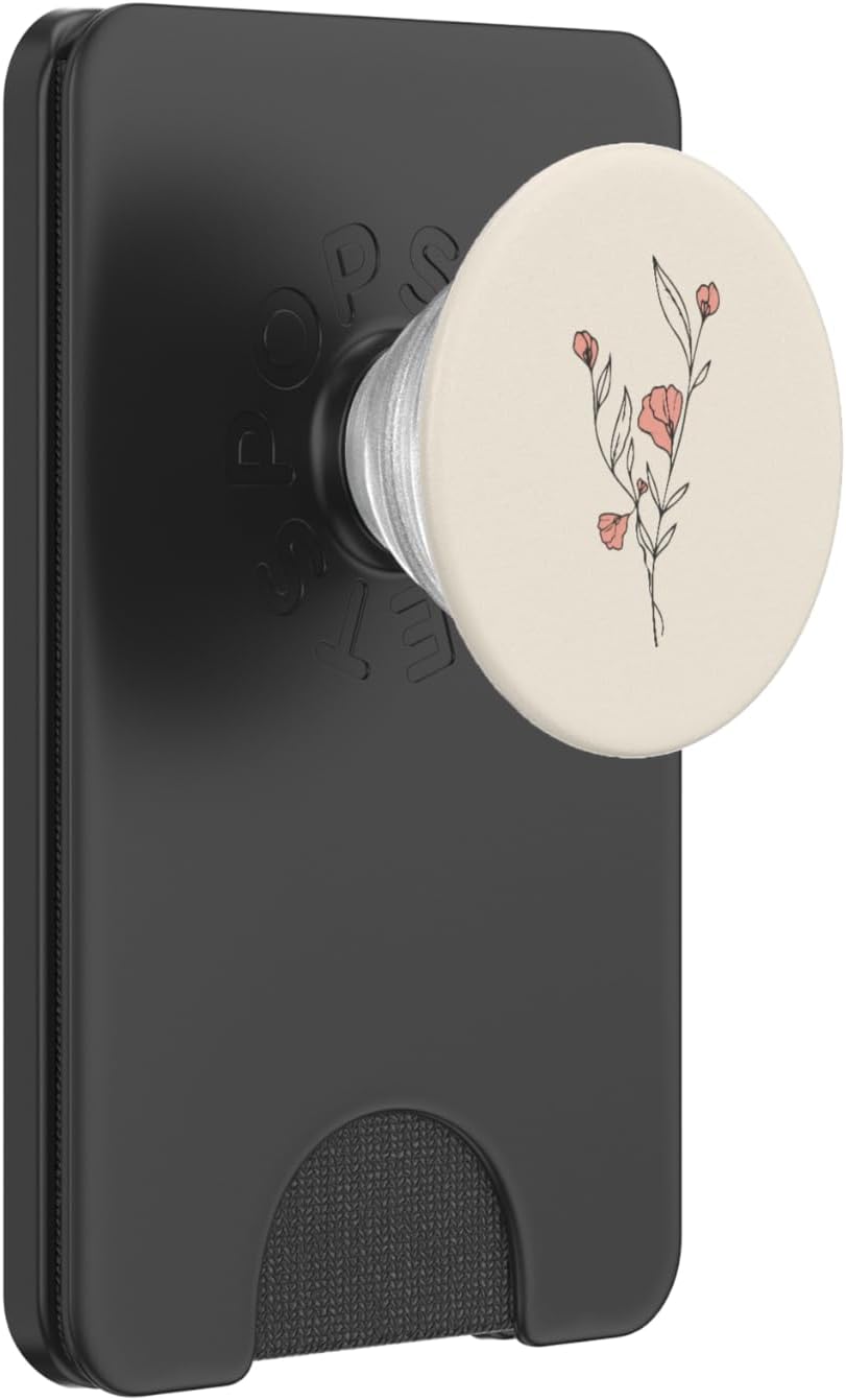 Botanical Flower Rose Petal Image | Boho Abstract PopSockets PopGrip: Swappable Grip for Phones & Tablets PopSockets PopWallet for MagSafe