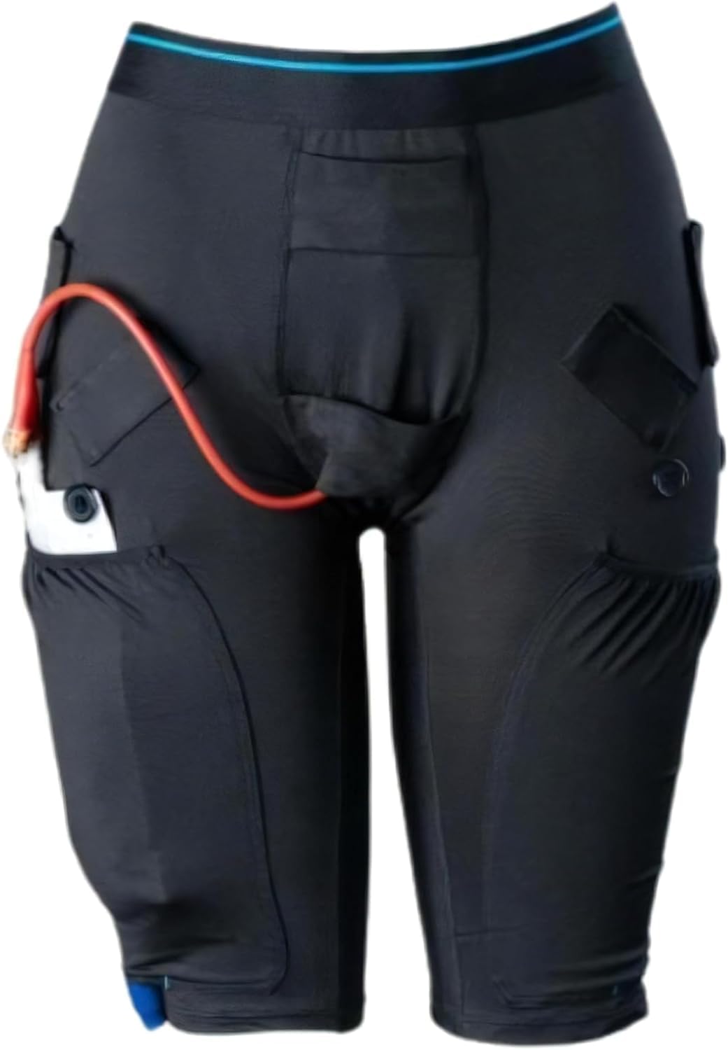 Catheter Leg Bag Underwear - Leg Bag Holder for Men & Women| Medicare Approved -Compatible with Foley, Nephrostomy, Suprapubic & Biliary Catheters Holds (2) 600ml Leg Bags| Black| Medium