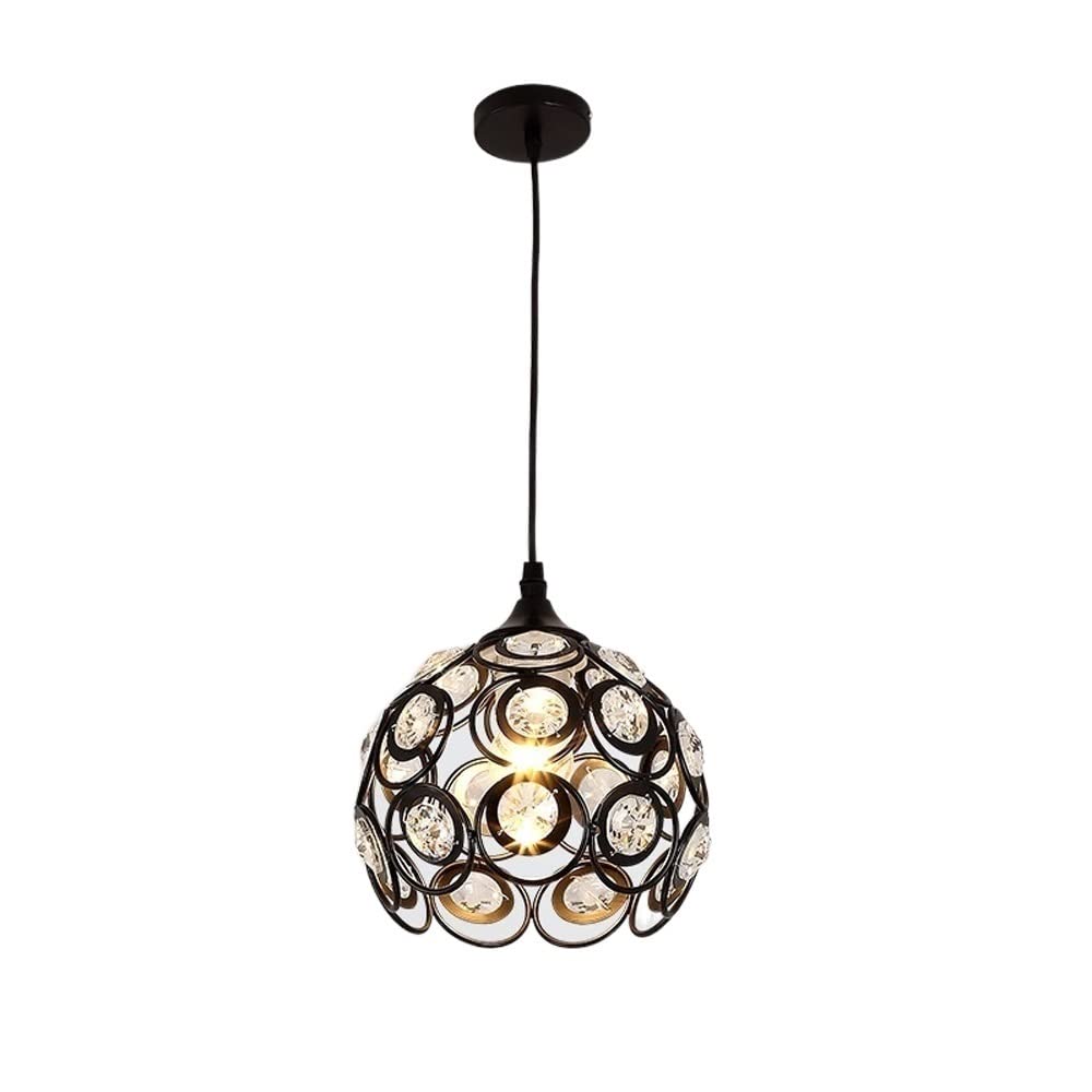 Plafonnier en cristal moderne pour sublimer un plafond bas suspension E27