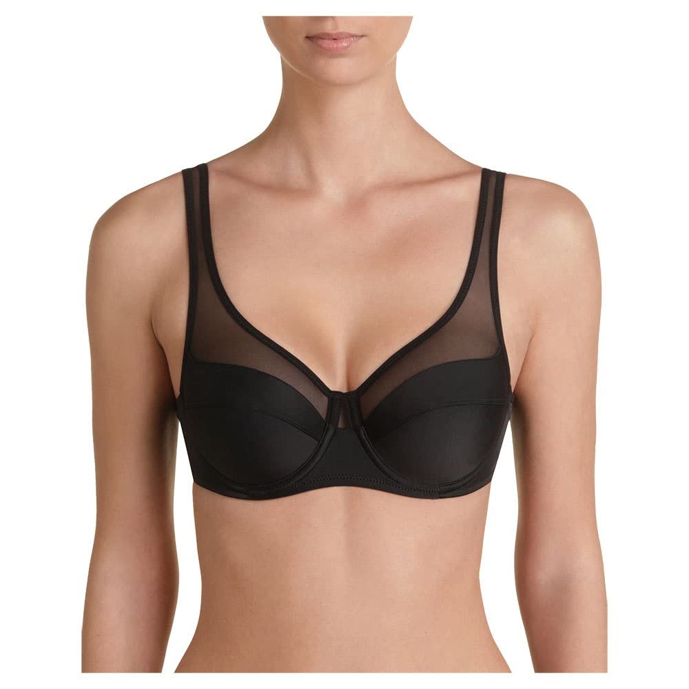 DIM Women - Generous Classic Bra x1 | Perfect Support for Bigger Cups | Thick Stretch Microfibre | U-Back and Wide Straps | Modern Look and Absolute Comfort
