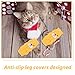 VICASKY Dog Sock Socks for Dogs Licking Tail Protector Knee Brace Leg 4Pcs Slip Leggings for Winter Durable Pet with Cartoon Comfortable Protection Indoor and Outdoor Use
