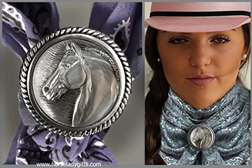 Mustang Horse Scarf or Bandana slide, adjustable2