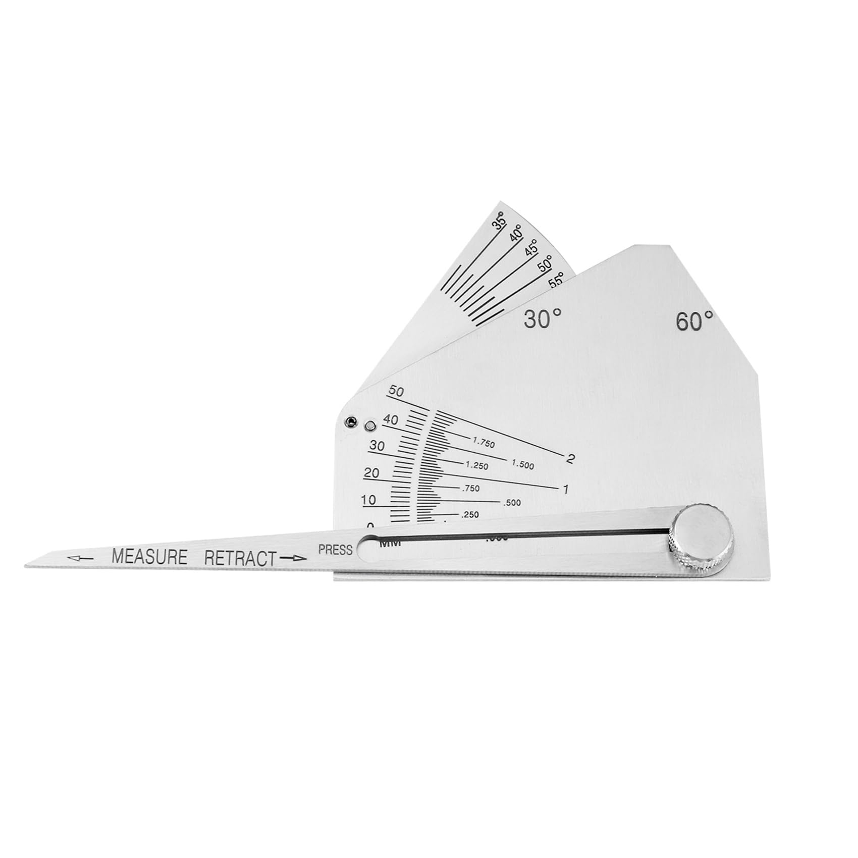 Nondk Skew-T Fillet Weld Gauge Gage Checking Angle Of Vertical Member Weld -Side Obtuse Side Welding Inspection