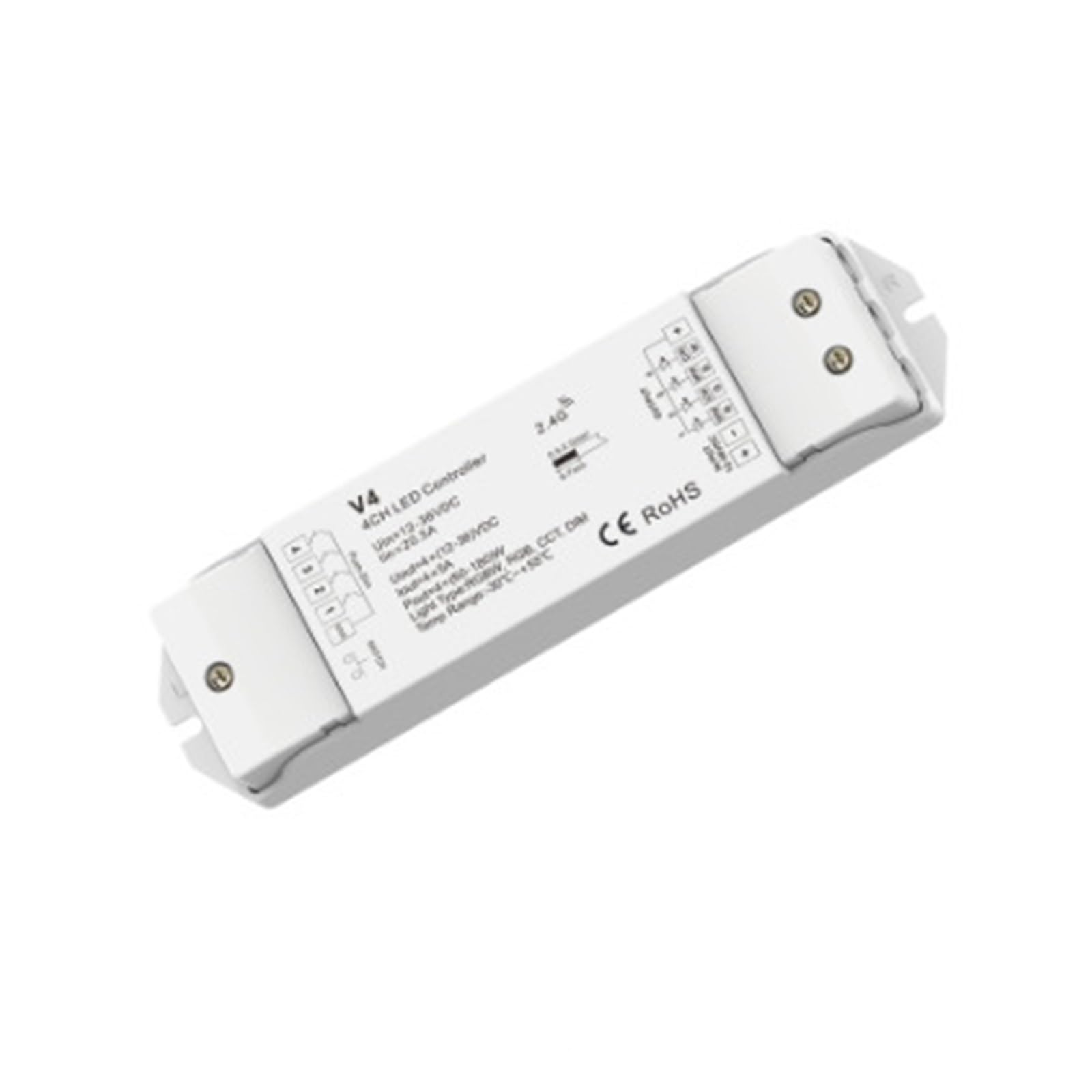 DC12V-36V 24V V1-L Single Color V2-L Dual V3-L RGB V4 RGBW V5 +CCT Controller 2.4GHz + Push dimming for Light(V4)