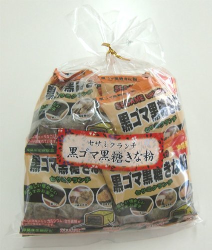 Amazon.co.jp: 黒ゴマ黒糖きな粉 240g (20g×12袋入り) 10個セット