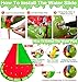 [ 3 Sided Safe Fence ] Watermelon Lawn Water Slides with 2 Bodyboards for Kids Adults, Heavy Duty Water Toys Sprinkler 2 Race Lane Outdoor Summer Beach Swimming Pool Water Game Party, 20 x 5.6 ft