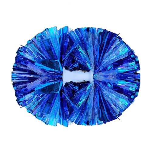 GIUPLOKID Accessoires de Cheerleading : balles colorées, Pompons de Pom-Pom Girl, 6 pièces, Multicolores, à Double tête(Blue)