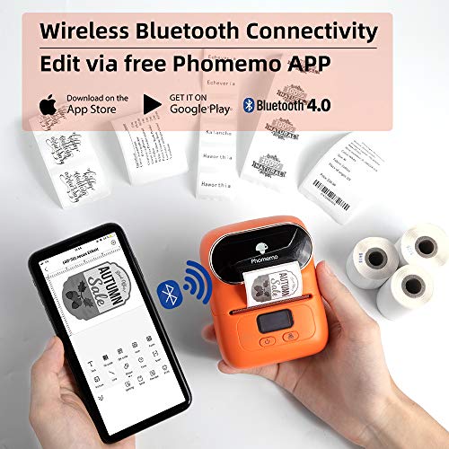 Phomemo M110 Draadloze Thermische Label Printer Draagbare Bluetooth Label Maker Machine Barcode Printer voor iPhone en… - Image 3