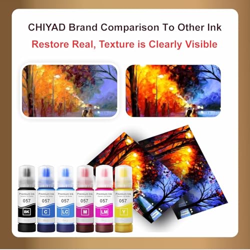 Image of Refill Ink 057 Compatible with Epson L8050, L18050, L8150W Printer (057 Cyan Ink 1 Pcs)