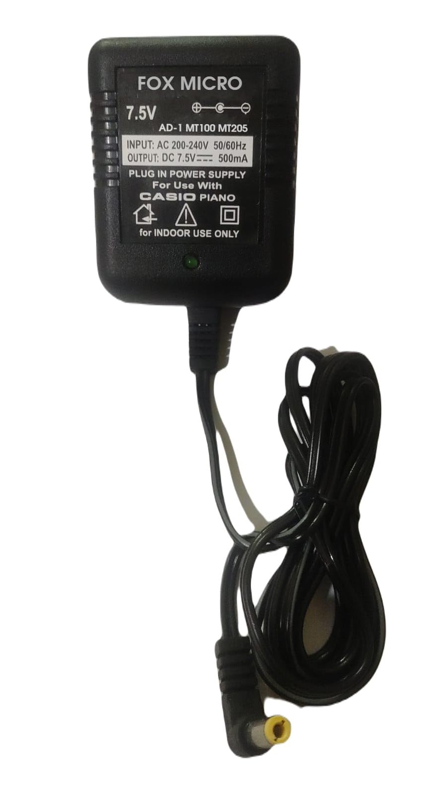 7.5V 1A Power Supply Adapter for Casio MT-55 MT-68 AD-1 SA-3 SA-5 SA-6 SA-8 Electric Piano Keyboard