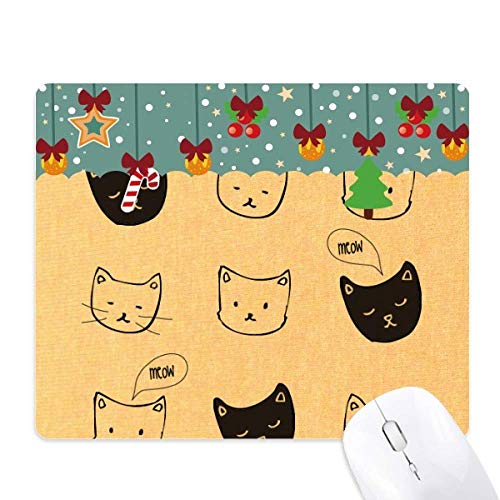 Alfombrilla de ratón de gato blanco y negro para un deslizamiento suave y preciso