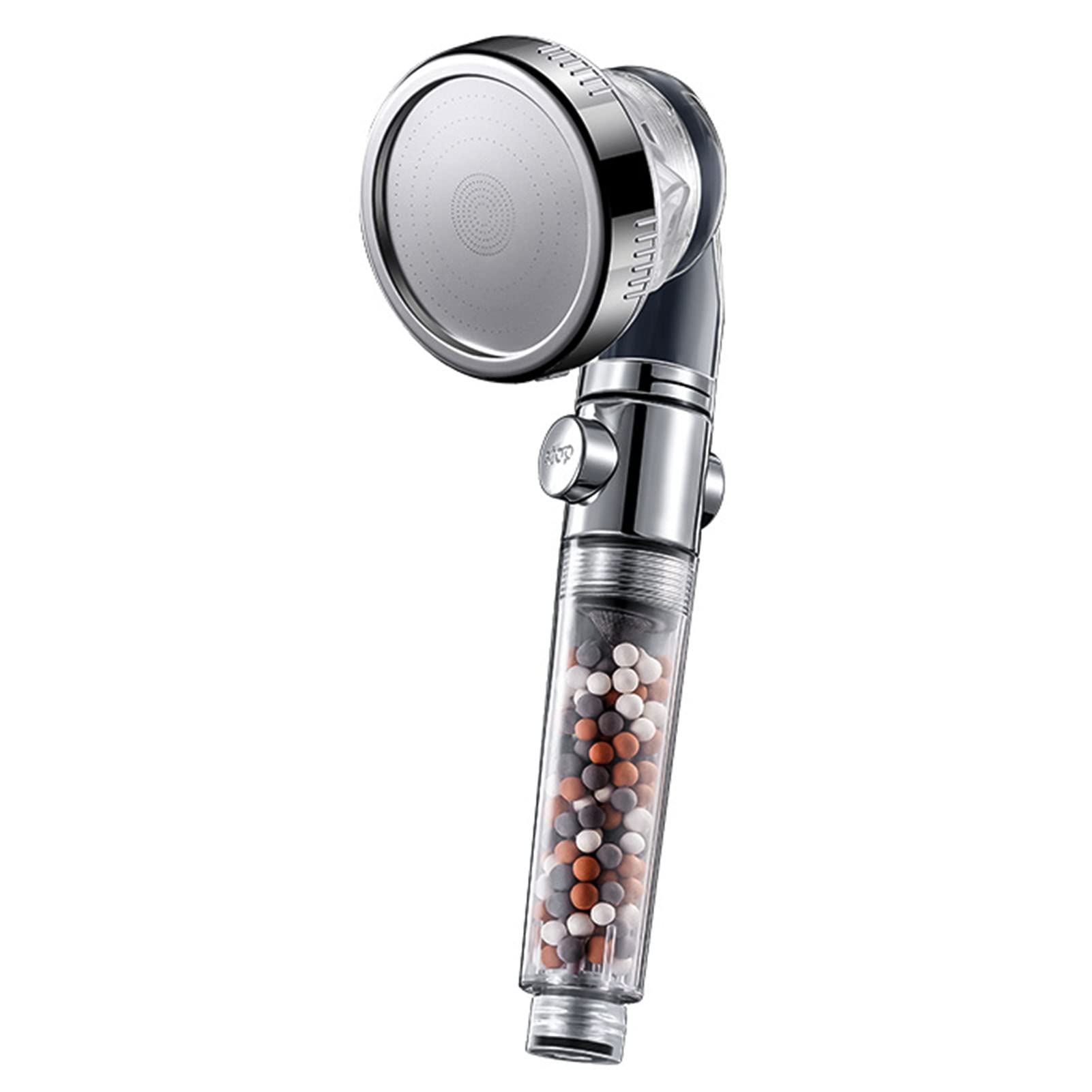 Pommeau de douche ionique triple filtration universel basse pression eau dure