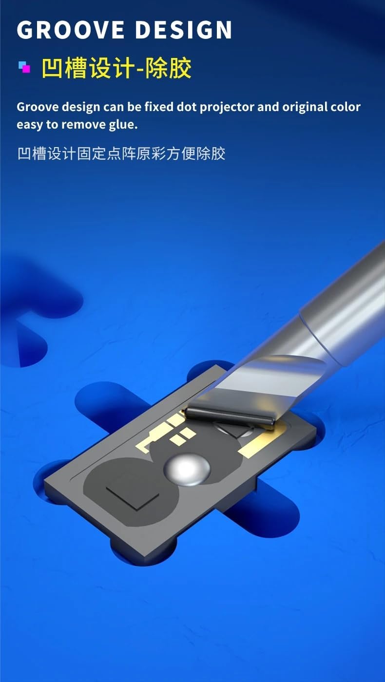 Mechanic F-FIX Dot Matrix Fixture with Tin Template for iPhone X-14 Pro Max Face ID Repair BGA Reballing Stencil Soldering Platform WYLIE Tools 8 Pack