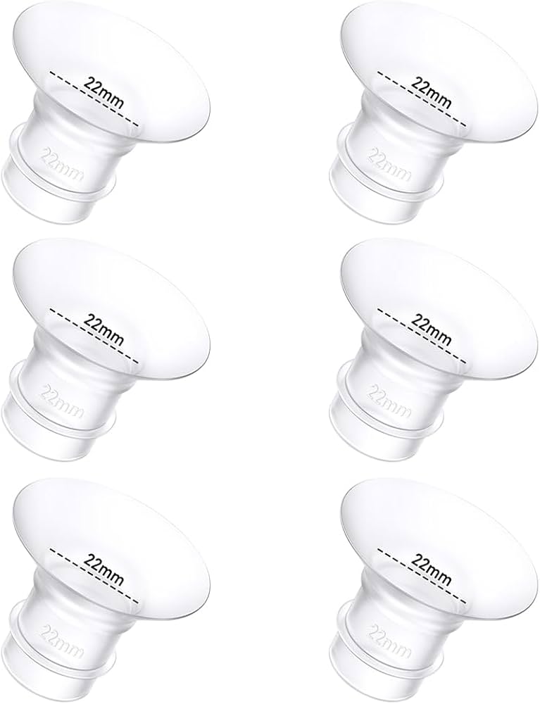 Amazon.com : 6Pcs Breast Pump Flange Insert 22mm Compatible with
