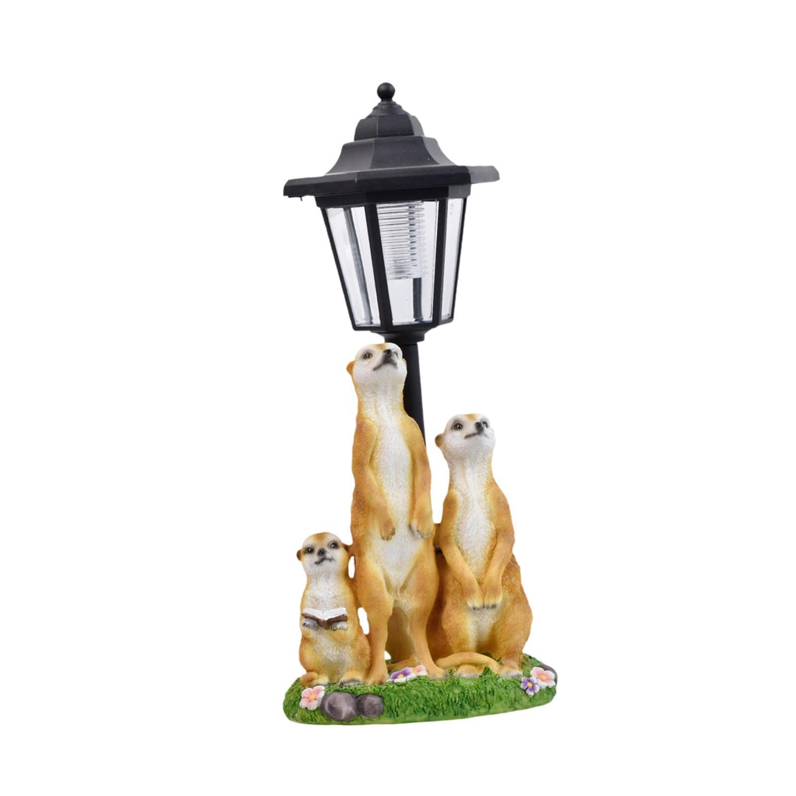 predolo Estatua de de Jardín con Luz Solar Decorativa para Patio Y Césped.