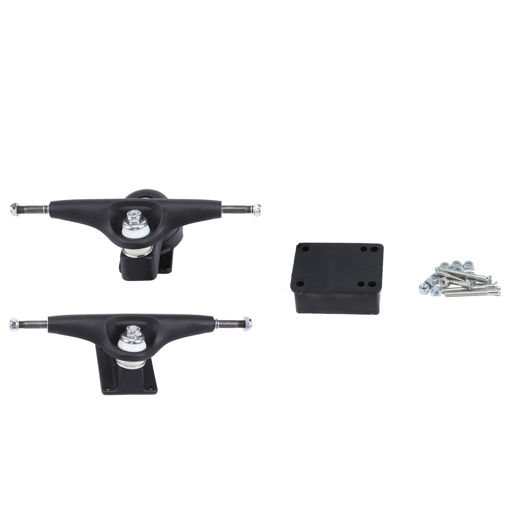 Kqcibz for Surf Skate Bracket 6 Hole Base 6.25Inch Trucks Surf Skateboard Trucks Adapter Rear Trucks,2, Black