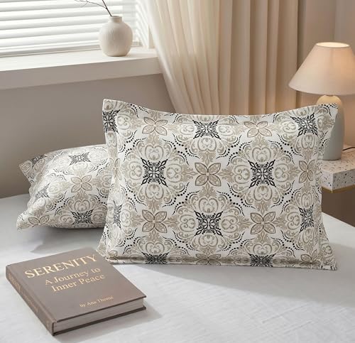 Image of VAS COLLECTIONS Cotton Pillow Cover Set of 2 (17x27 Inches) | Ultra Soft Breathable Pillow Cases for Bed | Skin Friendly, Fade Resistant & Comfortable Pillow Covers for Bedroom Decor (Dark Grey)