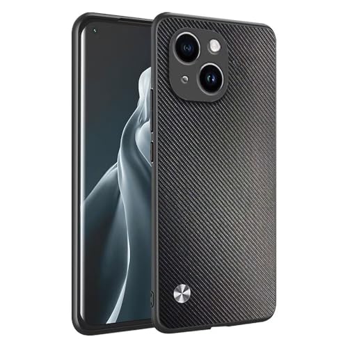HONLEN Custodia per iPhone 14 (6.1' Inches) Cover per Telefono Aziendale con Retro in Pelle, Kevlar