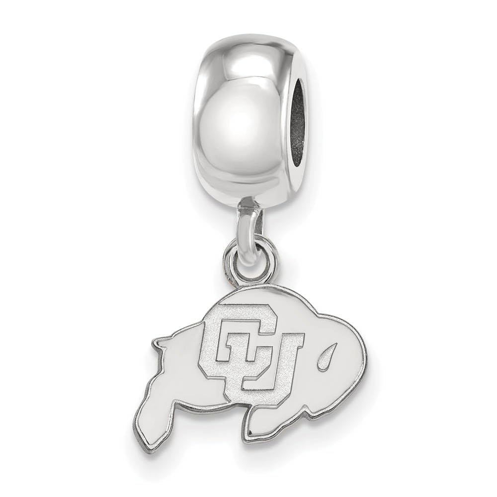 Sterling Silver University of Colorado XS Logo Dangle Bead Charm